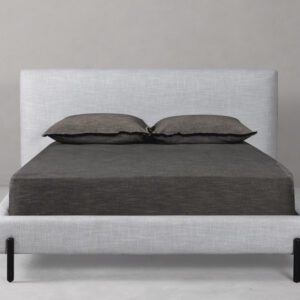 Eclipse Bed | Fog | Coal Leg