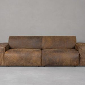 Marconi Sofa | 3 Div | Nat Warrior | Top Stitch