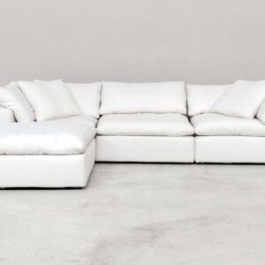 Mallorca Ottoman | Flax Linen